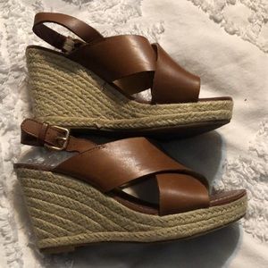 Franco Sarto Wedge Sandals Size 7.5